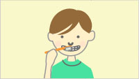 歯ブラシ法